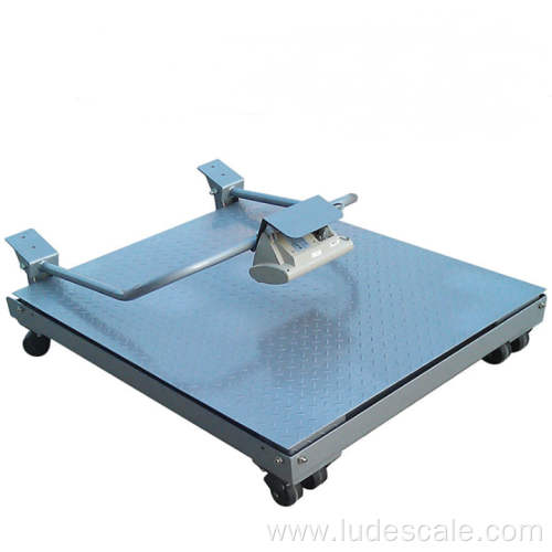 Foldable Electronic Floor Scale With Wheels